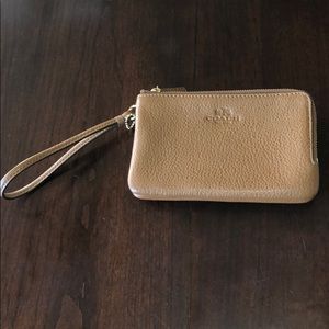 Brown Coach Wristlet-new!